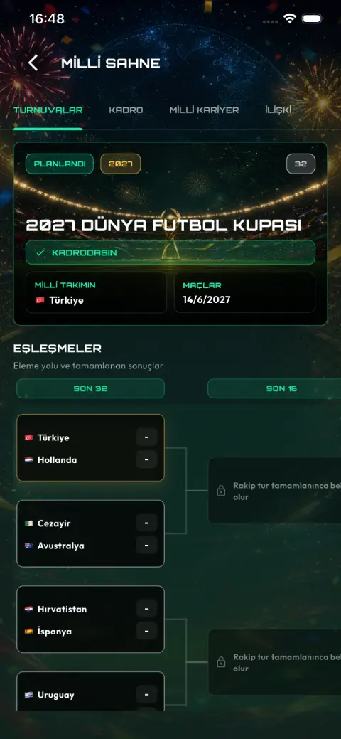 Striker Saga futbolcu kariyer merkezi