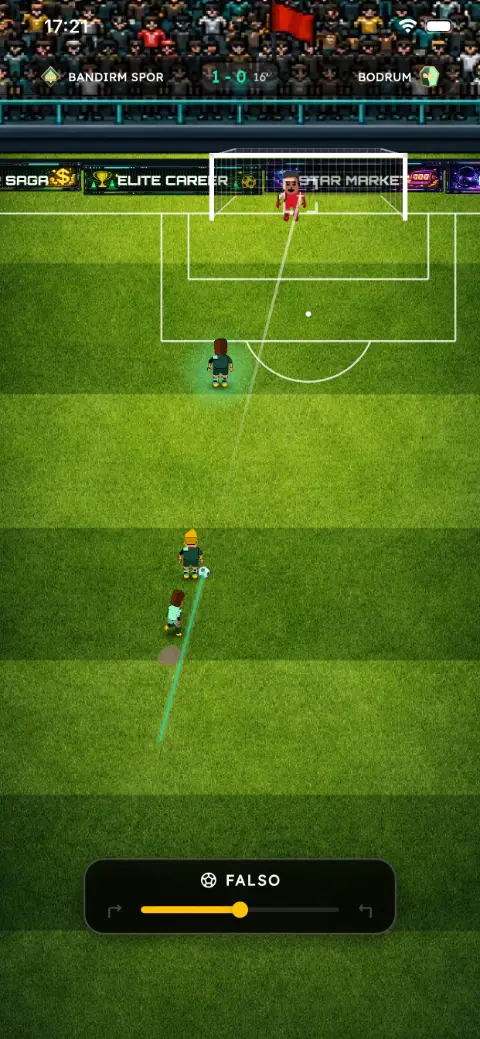 Striker Saga penaltı mini oyunu